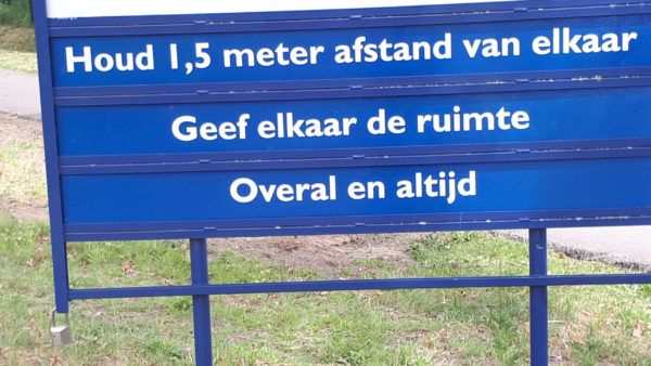bord met tekst